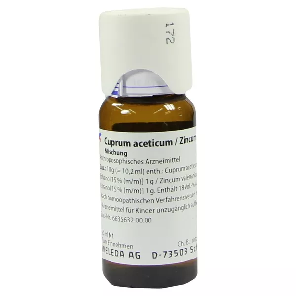Cuprum Aceticum/zincum Valerianicum Misc 50 ml