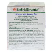BAD Heilbrunner Schlaf- und Nerven Tee P 15X1,7 g