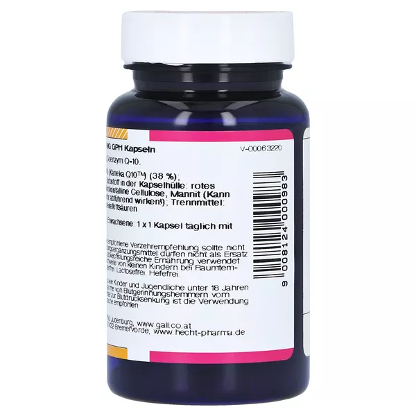 Coenzym Q10 100 mg GPH Kapseln 60 St