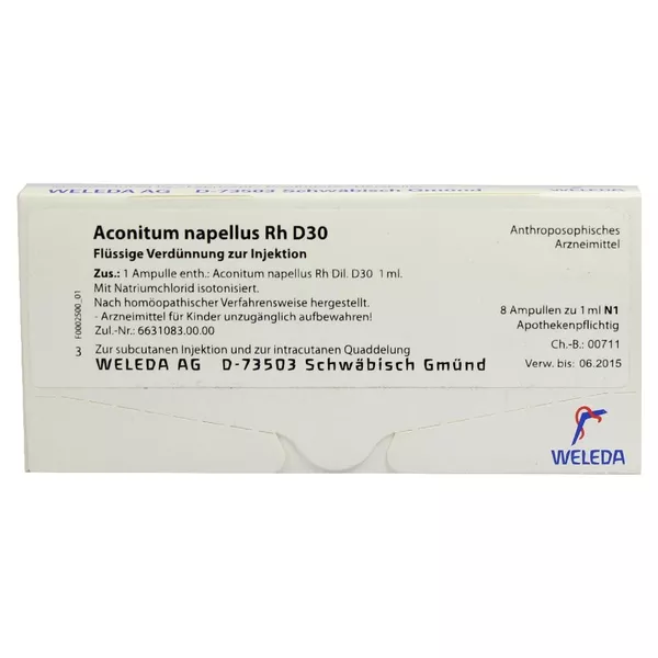 Aconitum Napellus Rh D 30 Ampullen 8X1 ml