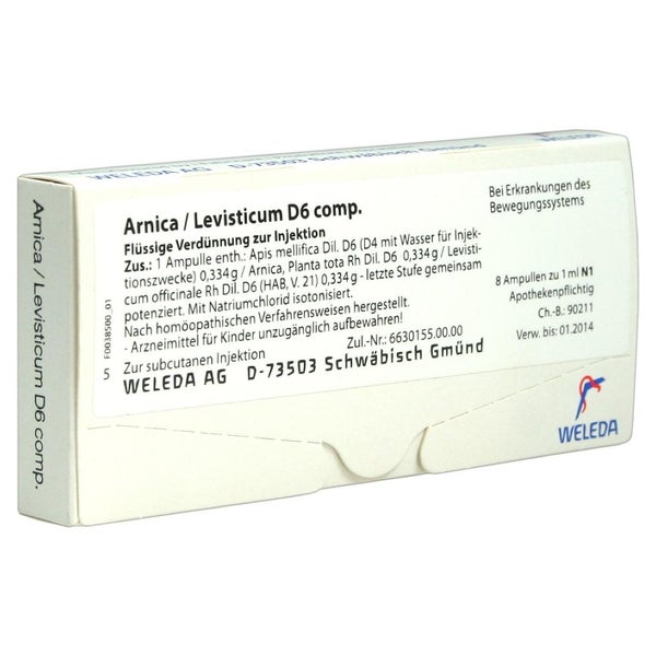 Arnica/levisticum D 6 comp.Ampullen 8X1 ml