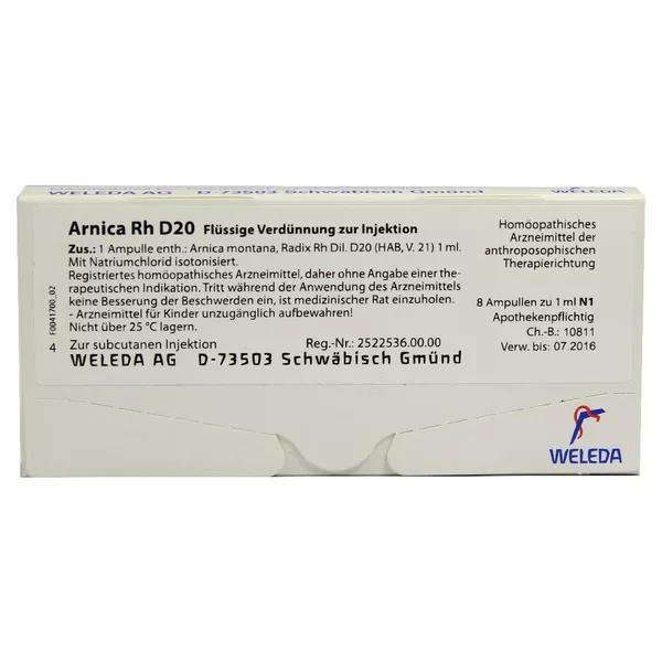Arnica RH D 20 Ampullen 8X1 ml