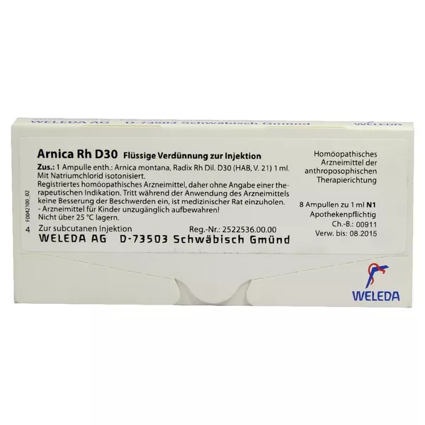 Arnica RH D 30 Ampullen 8X1 ml