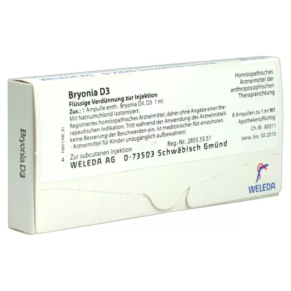 Bryonia D 3 Ampullen 8X1 ml