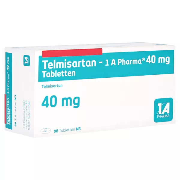 Telmisartan-1a Pharma 40 mg Tabletten 98 St