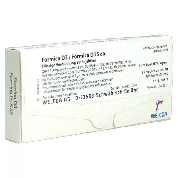 Formica D 3/formica D 15 aa Ampullen 8X1 ml
