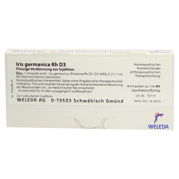 IRIS Germanica Rh D 3 Ampullen 8X1 ml