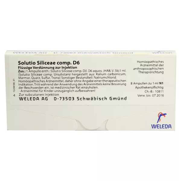 Solutio Siliceae Comp.d 6 Ampullen 8X1 ml