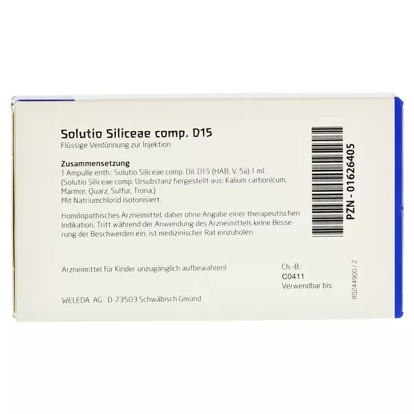 Solutio Siliceae Comp.d 15 Ampullen 8X1 ml