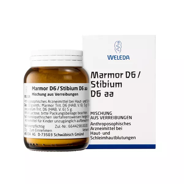 Marmor D 6/stibium D 6 aa Trituration 50 g