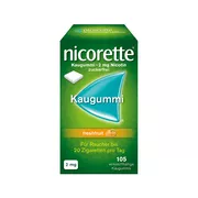 Produktabbildung: nicorette Kaugummi 2 mg freshfruit – 10€ Rabatt*