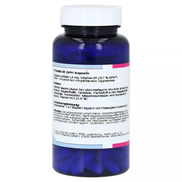 Vitamin B1 GPH 1,4 mg Kapseln 120 St