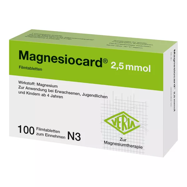 Magnesiocard 2,5 mmol Filmtabletten 100 St