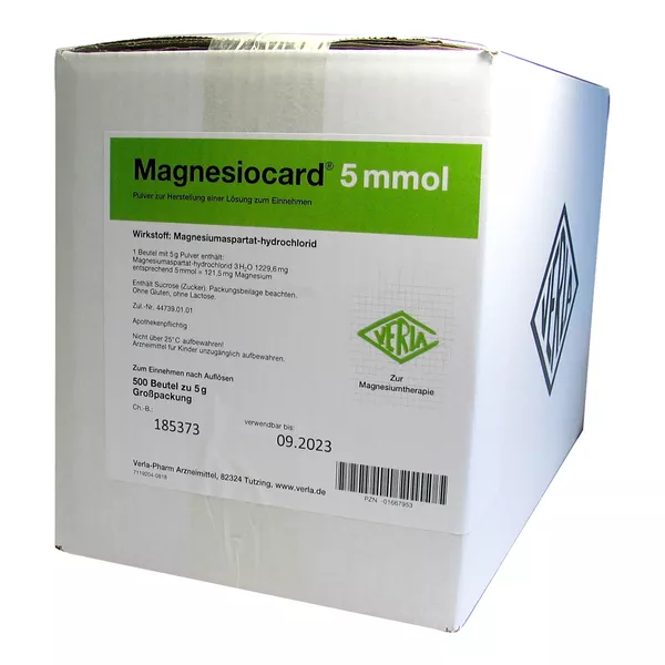 Magnesiocard 5 mmol Plv.z.Her.e.Lsg.z.Ei 10X50 St