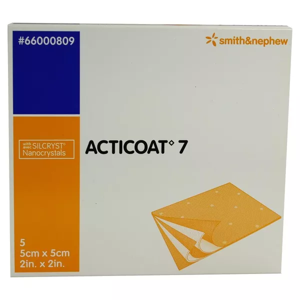 Acticoat 7 5x5 cm antimikrob.Wundaufl.7- 5 St