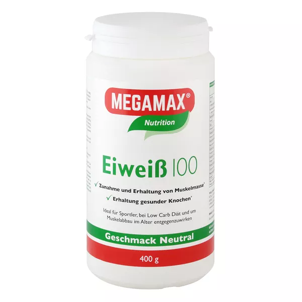 MEGAMAX Eiweiß 100  NEUTRAL, 400 g