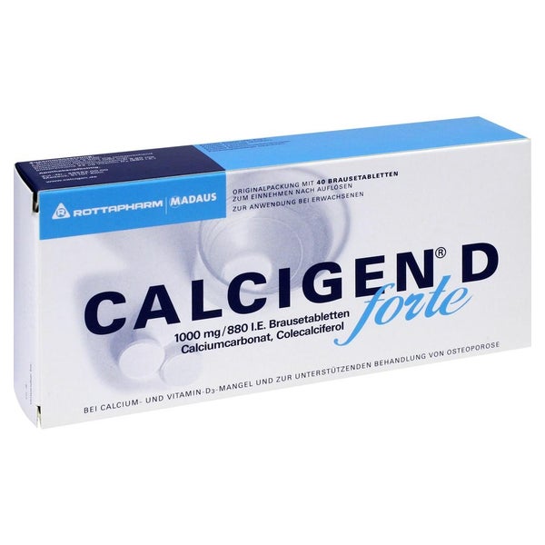 Calcigen D 1000 mg/880 I.E. forte 40 St