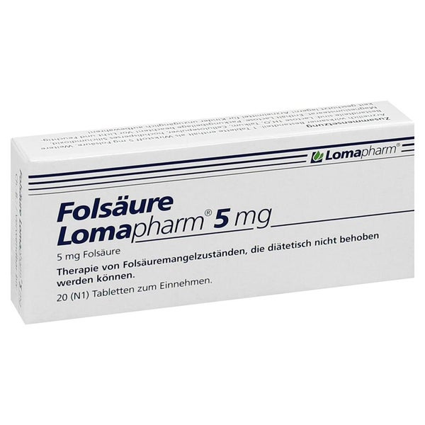Folsäure Lomapharm 5 mg Tabletten 20 St
