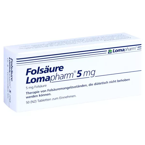 Folsäure Lomapharm 5 mg Tabletten 50 St