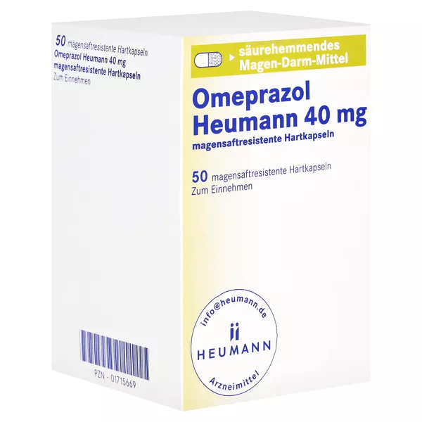 OMEPRAZOL Heumann 40 mg magensaftres.Hartkapseln 50 St
