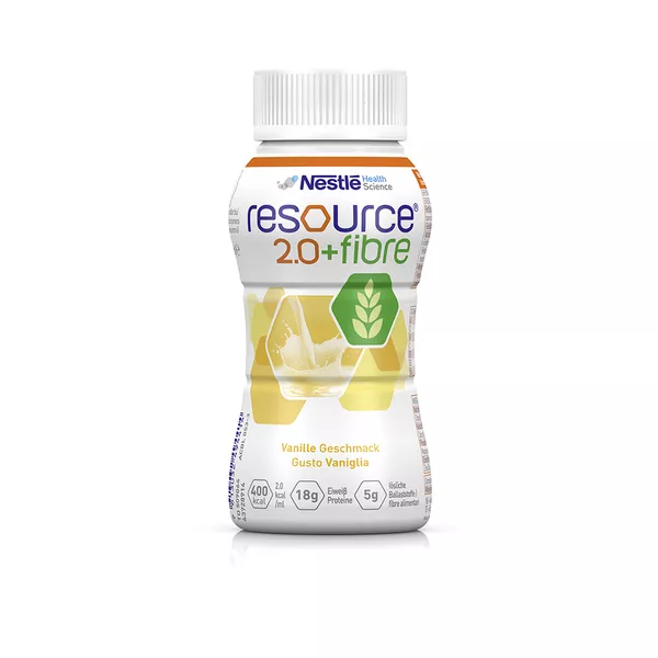 Resource 2.0 + fibre Vanille, 4 x 200 ml