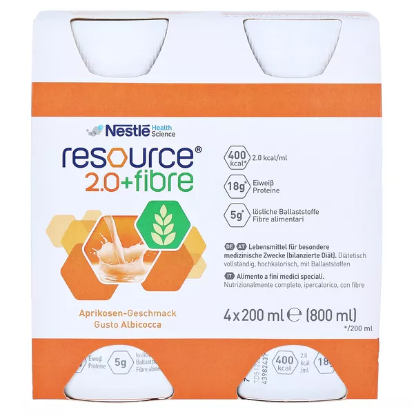 Resource 2.0 Fibre Aprikose 6X4X200 ml