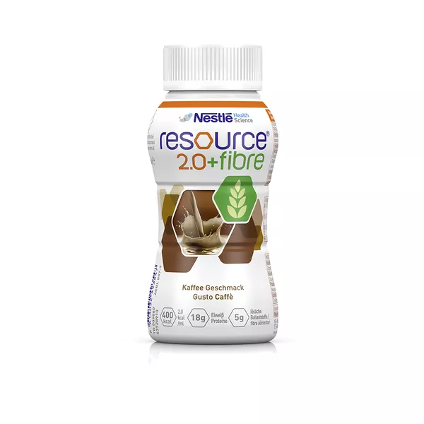 Resource 2.0 + fibre Kaffee 4X200 ml