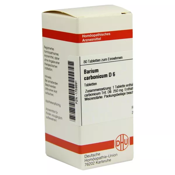 Barium Carbonicum D 6 Tabletten 80 St