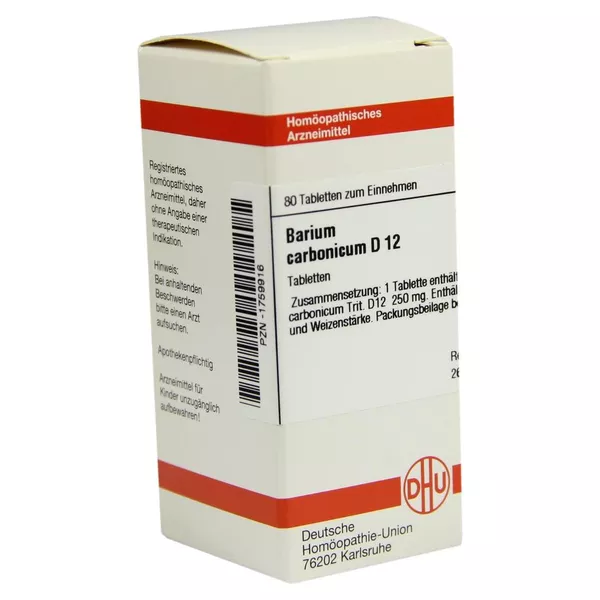 Barium Carbonicum D 12 Tabletten 80 St