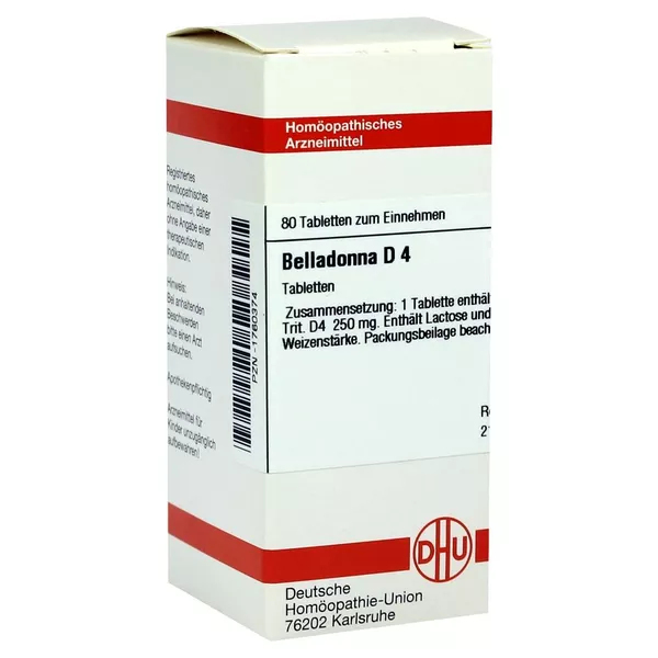 Belladonna D 4 Tabletten 80 St