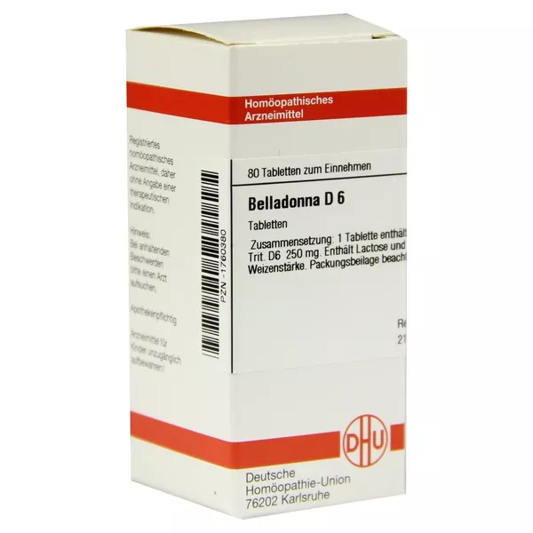 Belladonna D 6 Tabletten 80 St
