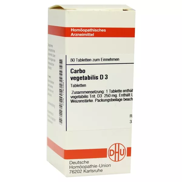 Carbo Vegetabilis D 3 Tabletten 80 St