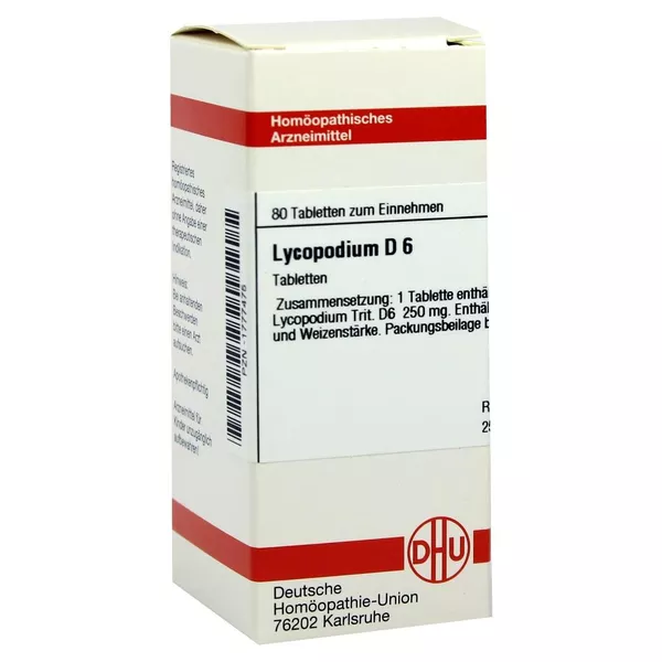 Lycopodium D 6 Tabletten 80 St