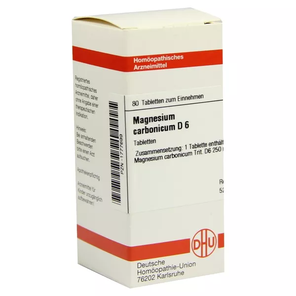 Magnesium Carbonicum D 6 Tabletten 80 St