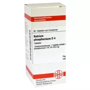 Produktabbildung: Natrium Phosphoricum D 4 Tabletten 80 St