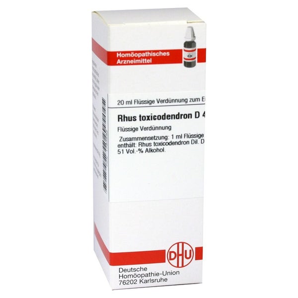 RHUS Toxicodendron D 4 Dilution 20 ml