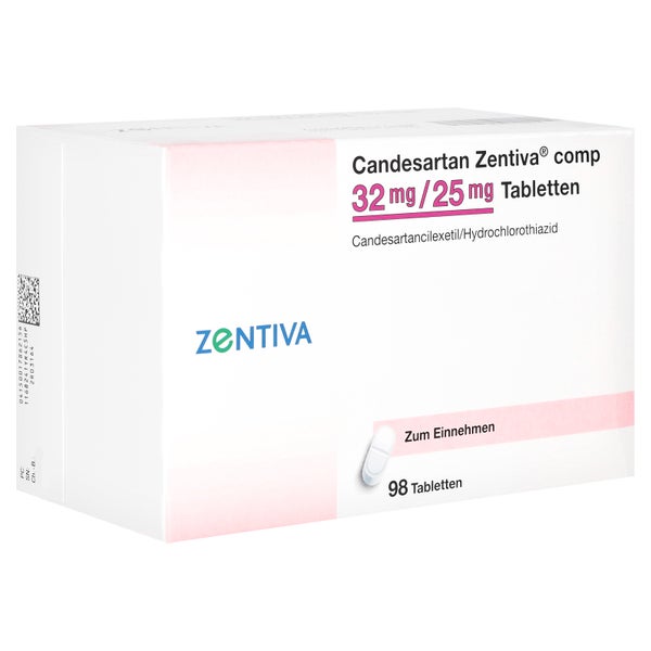 CANDESARTAN Zentiva comp 32 mg/25 mg Tabletten 98 St