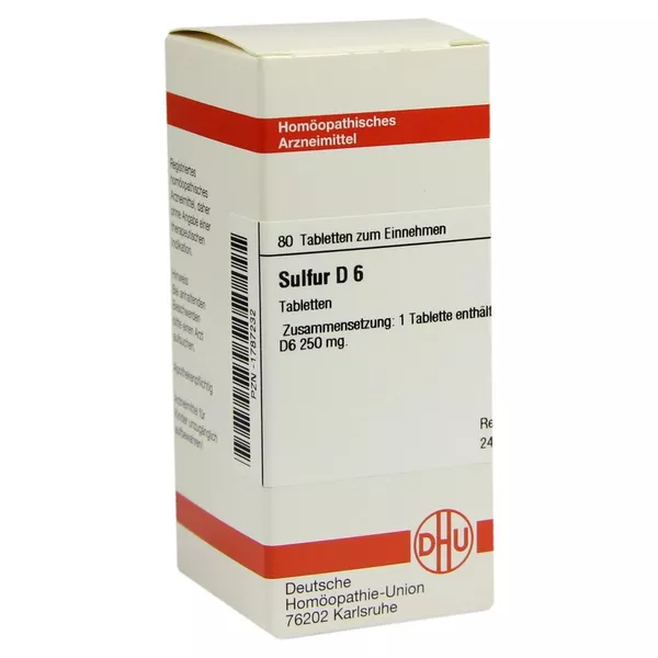 Sulfur D 6 Tabletten 80 St