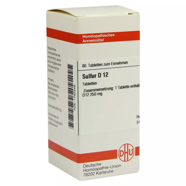 Sulfur D 12 Tabletten 80 St