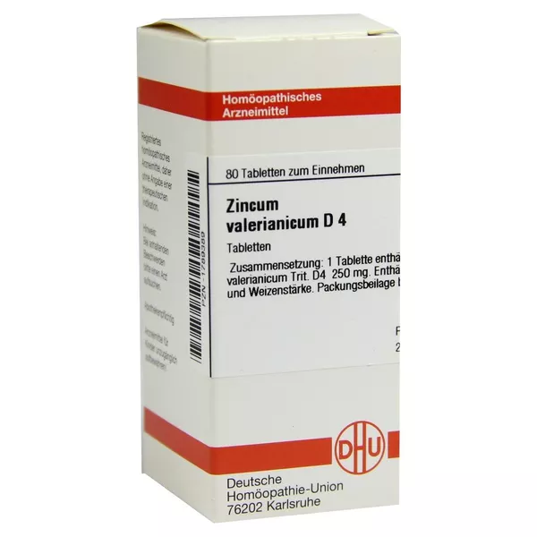 Zincum Valerianicum D 4 Tabletten 80 St