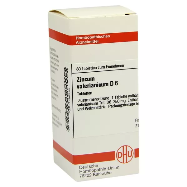 Zincum Valerianicum D 6 Tabletten 80 St