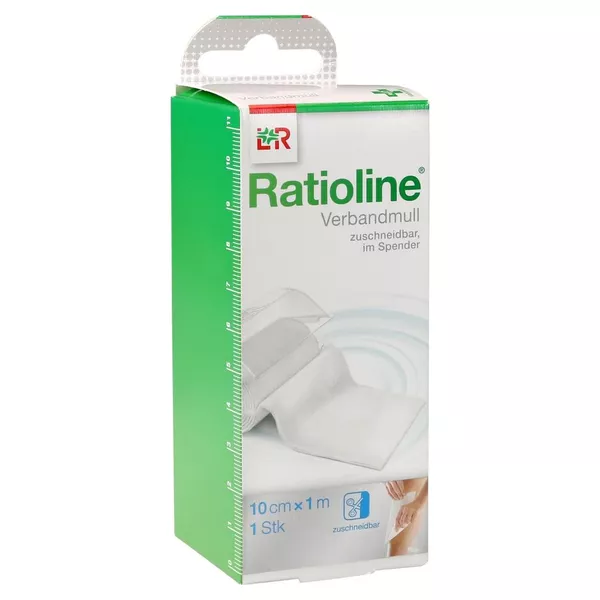 Ratioline Acute Verbandmull 10cmx1m gerollt 1 St