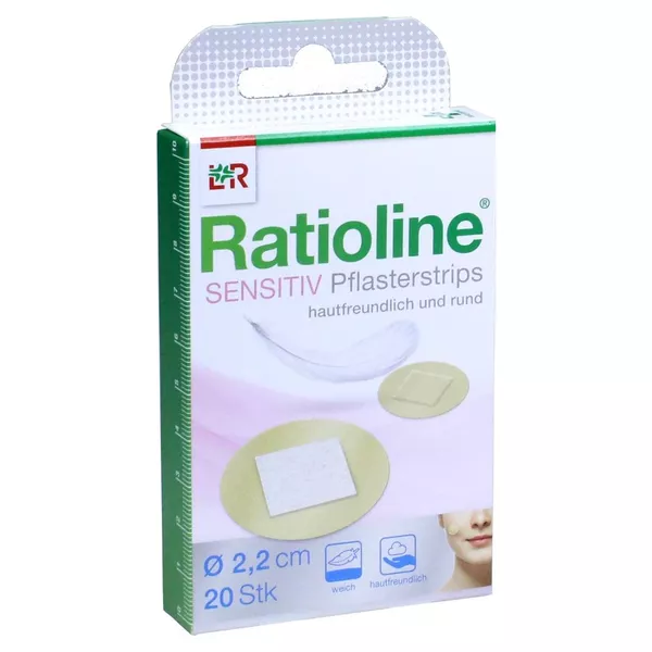 Ratioline Sensitive Pflasterstrips rund 20 St