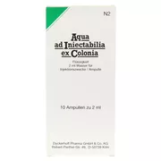 AQUA AD Iniectabilia ex Colonia Ampullen 10X2 ml