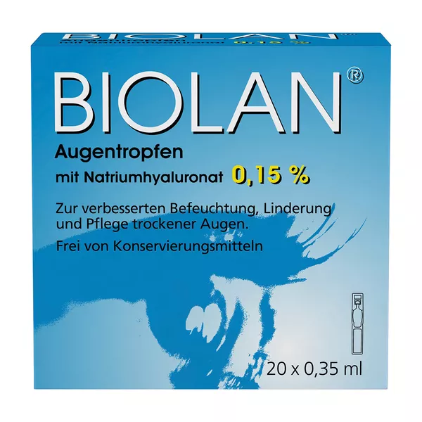 Biolan Augentropfen Einzeldosispipetten 20X0,35 ml