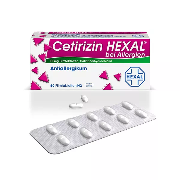 Cetirizin HEXAL bei Allergien, 50 St.