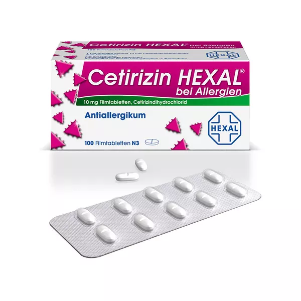 Cetirizin HEXAL bei Allergien 100 St