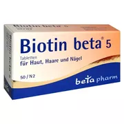 Produktabbildung: Biotin BETA 5 Tabletten 50 St