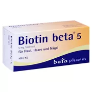 Produktabbildung: Biotin BETA 5 Tabletten 100 St