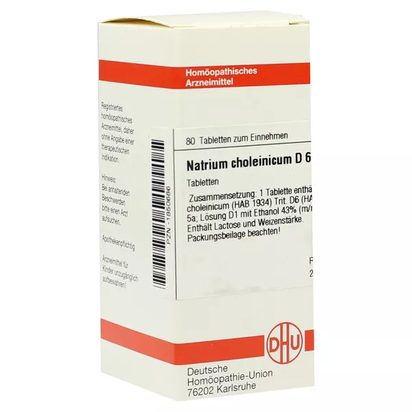 Natrium Choleinicum D 6 Tabletten 80 St
